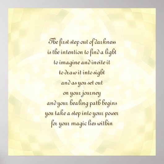 Poster Intention de guérison (Devant)