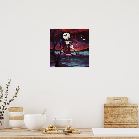 Poster Intention manifeste Witchy AI Art Matte Value (Cuisine)