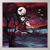 Poster Intention manifeste Witchy AI Art Matte Value (Devant)