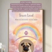 Poster  Interactive Pet Memorial Gift | QR Code Playlist