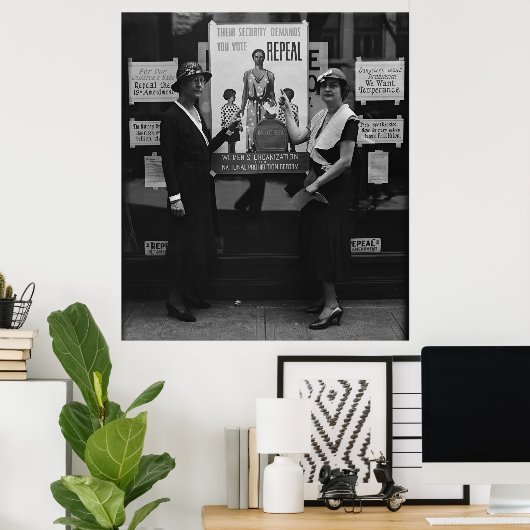 POSTER INTERDICTION ABROGÉE 1932 (Bureau à domicile)