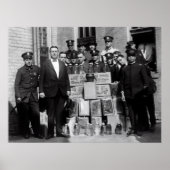 POSTER INTERDICTION BLANC ÉCLAIRAGE MOONSHINE BUST (Devant)