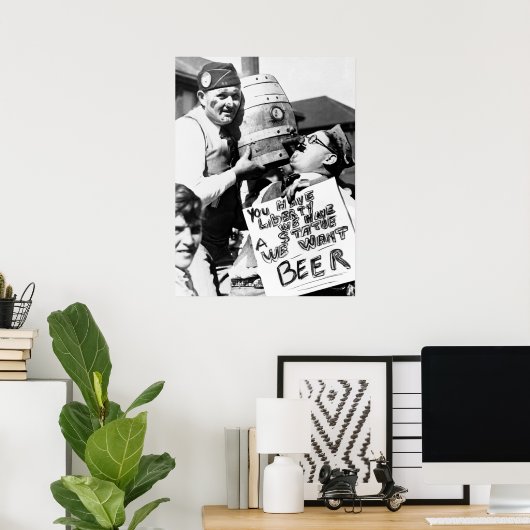 POSTER INTERDICTION - LES ANCIENS COMBATTANTS VEULENT DE (Bureau à domicile)