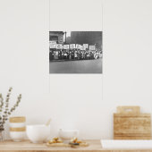 Poster Interdiction vintage Bière, Nous voulons l'interdi (Cuisine)