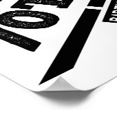 Poster Intéressant joyeux 70e anniversaire de typographie (Coin)