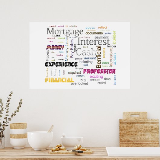 Poster Intérêt hypothécaire (Cuisine)