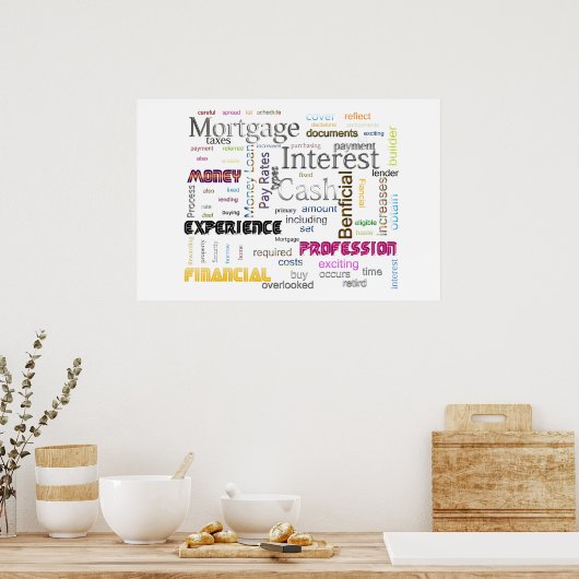 Poster Intérêt hypothécaire (Cuisine)