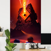 Poster Interface de la Préhistoire (Bureau à domicile)