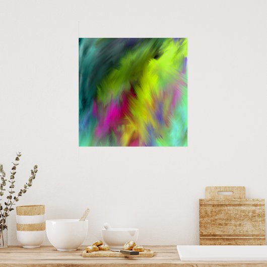 Poster intérieur Ab44 art abstrait vif (Cuisine)