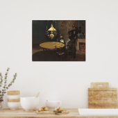 Poster Intérieur après dîner - Claude Monet Fine Art (Cuisine)