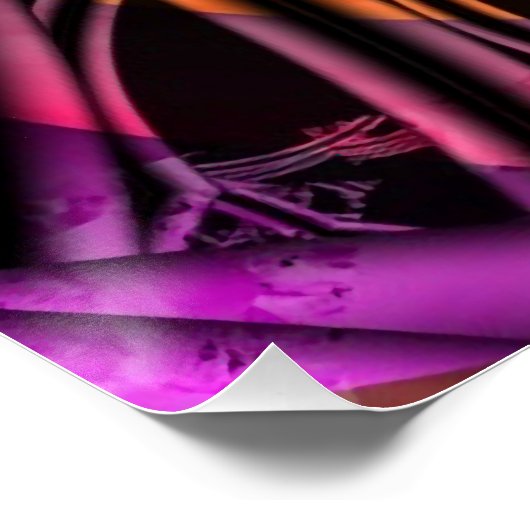 Poster Intérieur | Arc-en-ciel Fractal Art (Coin)