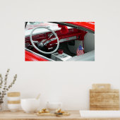 Poster Intérieur automobile des années 1960 vintage (Cuisine)