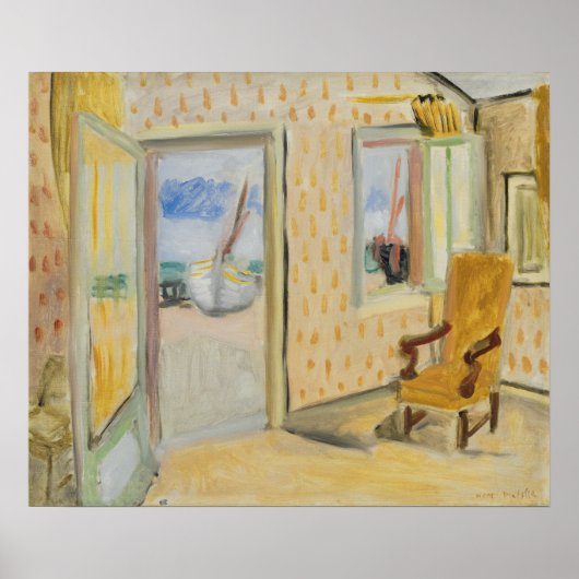 Poster Intérieur avec porte ouverte Matisse (Devant)