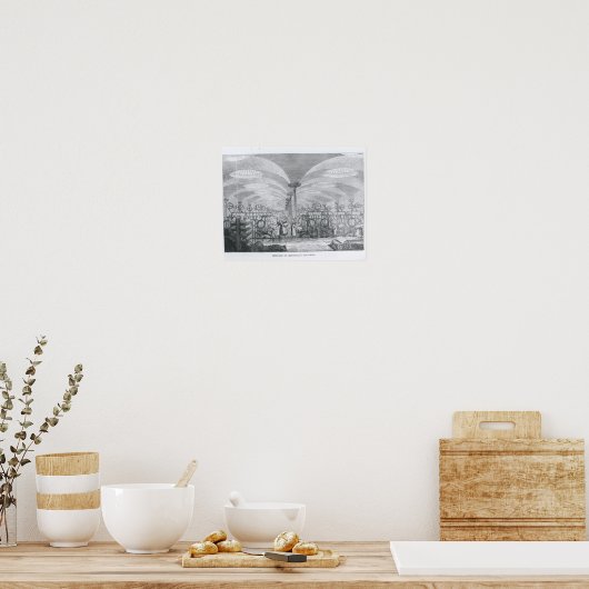 Poster Intérieur de Flax-Mill de Marshall (Cuisine)