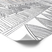 Poster Intérieur de la cathédrale de Salisbury | Plan lig (Coin)