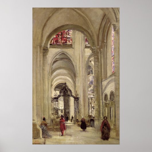 Poster Intérieur de la Cathédrale Saint-Étienne, Sens (Devant)