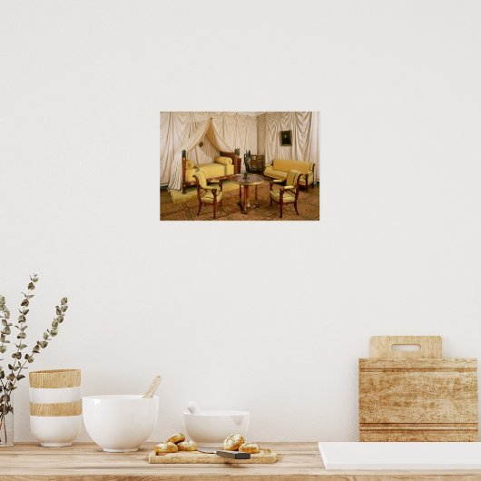 Poster Intérieur de la chambre de Napoléon I 1800-03 (Cuisine)