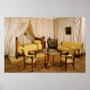 Poster Intérieur de la chambre de Napoléon I 1800-03