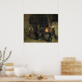 Poster Intérieur de la Forge, 1837 (Cuisine)