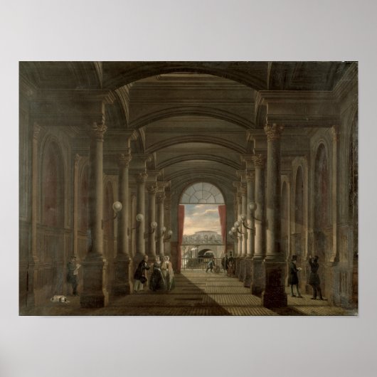 Poster Intérieur de la Gare Saint-Lazare (Devant)