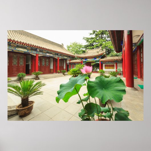 Poster Intérieur de la pagode de Chine (Devant)