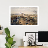 Poster Intérieur de la Redan, assiette de 'Le Siège de la (Bureau à domicile)