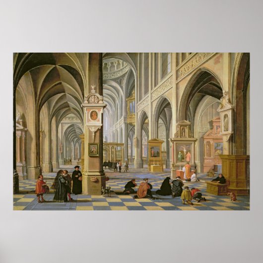 Poster Intérieur de l'église (Devant)
