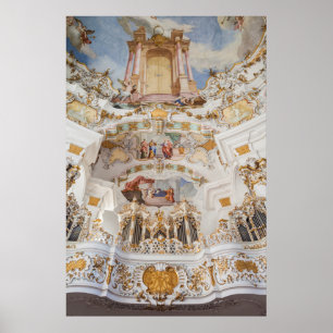 Poster Intérieur de l'église de Wieskirche