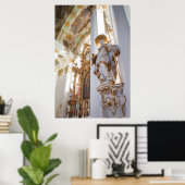 Poster Intérieur de l'église rococo bavaroise (Bureau à domicile)