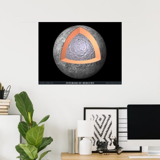 Poster Intérieur de Mercure (Bureau à domicile)