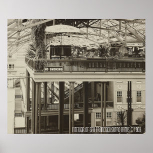 Poster Intérieur de San Francisco Sutro Bains 1908