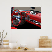 Poster Intérieur de voiture classique (Cuisine)