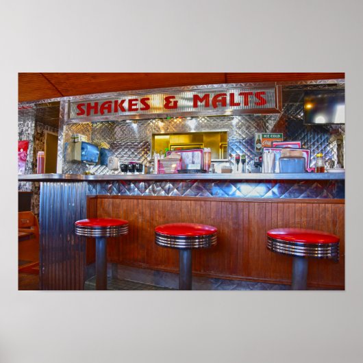 Poster Intérieur d'Iggy's Diner, Carthage, Missouri (Devant)