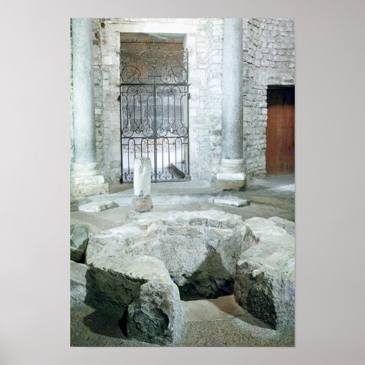 Poster Intérieur du baptistère octogonal de la cathédrale (Devant)