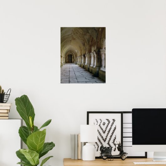Poster Intérieur du cloître (Bureau à domicile)