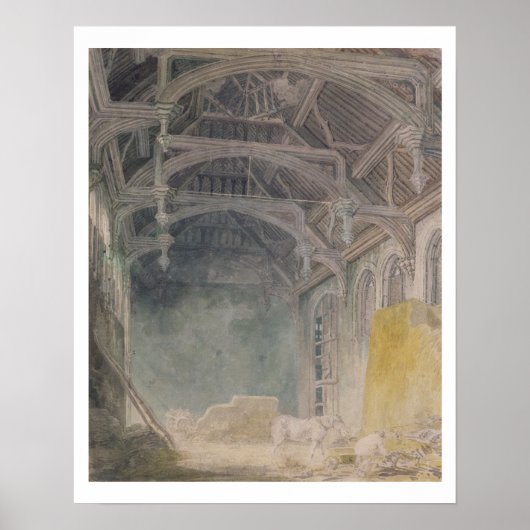 Poster Intérieur du palais Saint-Jean, Eltham, vers 1793 (Devant)