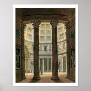Poster Intérieur du Panthéon, Rome, du Costume A