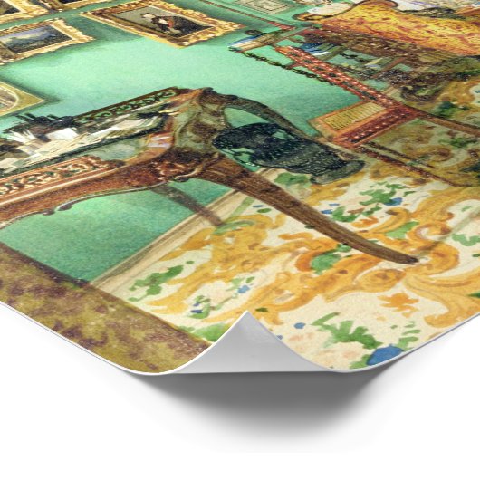 Poster Intérieur du salon, 1847 (Coin)