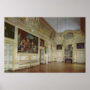 Poster Intérieur du salon de l'Oeil de Boeuf