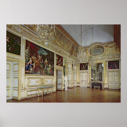 Poster Intérieur du Salon de l'Oeil de Boeuf (Devant)