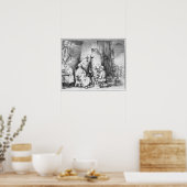 Poster Intérieur du studio avec peinture peintre (Cuisine)