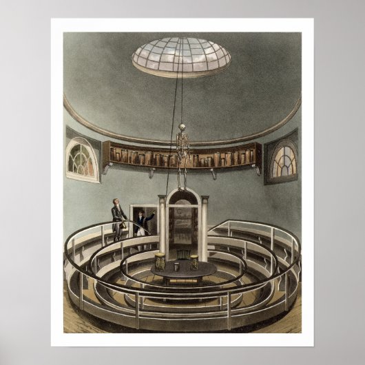 Poster Intérieur du théâtre d'anatomie, Cambridge, pour (Devant)