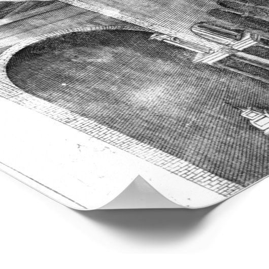 Poster Intérieur du Vieux Saint Pierre, Rome (Coin)