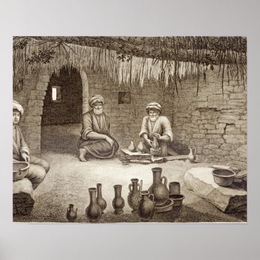 Poster Intérieur d'un atelier de potter, du volume II Ar (Devant)