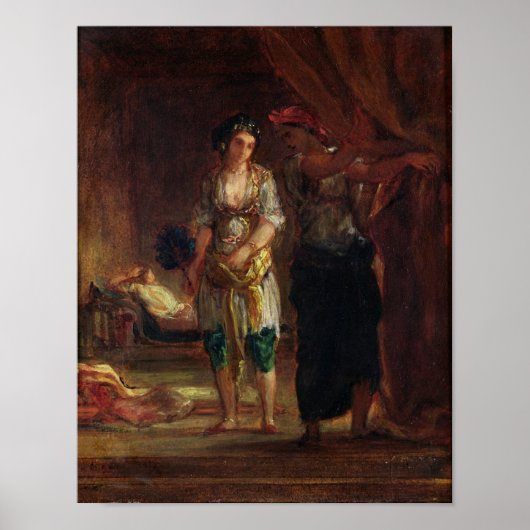Poster Intérieur d'un Harem à Oran, vers 1847 (Devant)