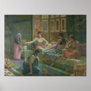 Poster Intérieur d'un Harem, vers 1865