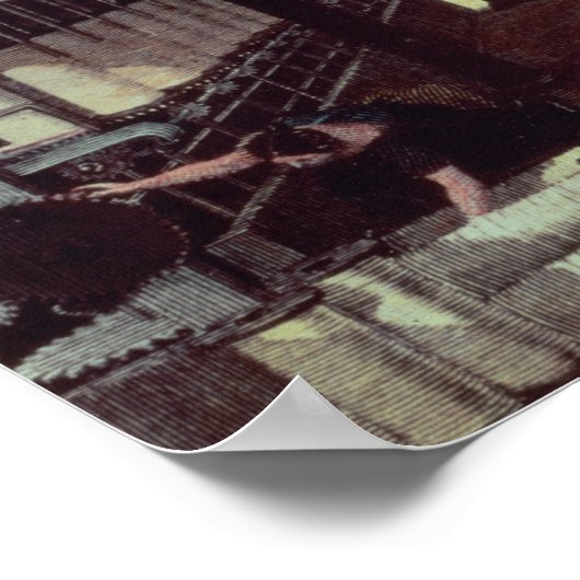 Poster Intérieur d'un moulin (Coin)