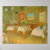 Poster Intérieur d'un restaurant par Vincent van Gogh (Devant)