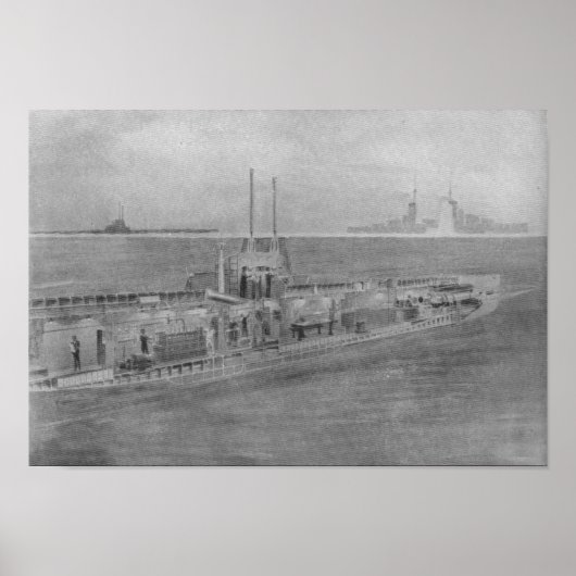 Poster Intérieur d'un U-Boat allemand moderne (Devant)