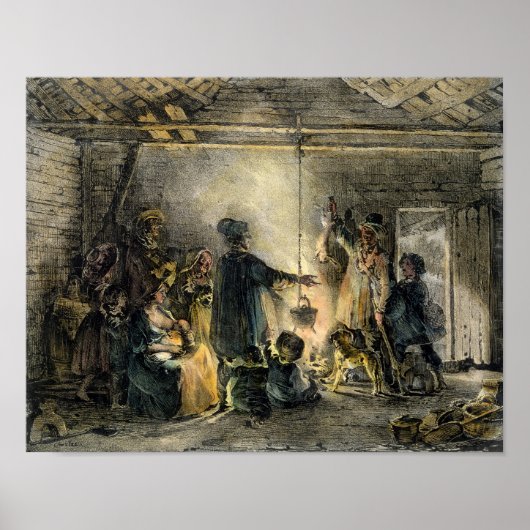 Poster Intérieur d'une cabane de mineurs de charbon (Devant)